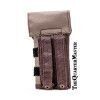 Left Hand Universal Field Holster with Cover Flap: Brown-FDE