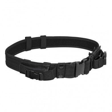 Tactical Belt W/Two Pouches Black