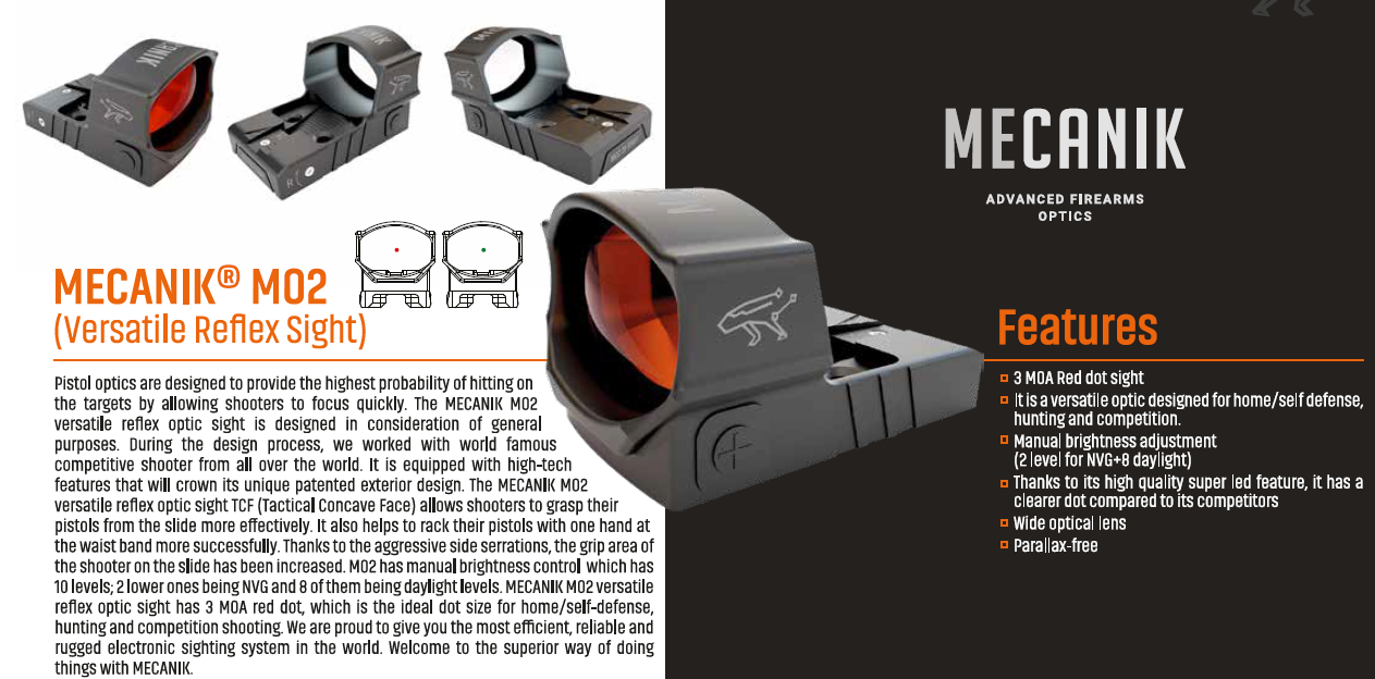 Canik Mecanik Mo2 Versatile Reflex Sight