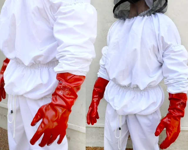 BeeKeeper Suit: Hood, Veil, Jacket, Trousers and Gloves Small