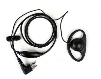 D Type Earpiece with Inline Mic: Motorola -CP Series