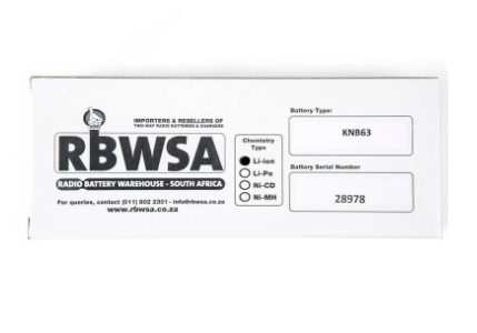 Kenwood KNB63 Spare Battery