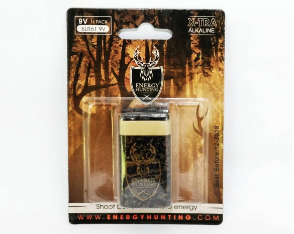 Energy Hunting 6LR61 9 Volt Battery-Single