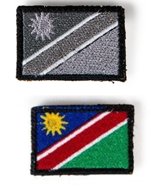 Bushveldt Badge Flags: Set of 2 Small Namibia