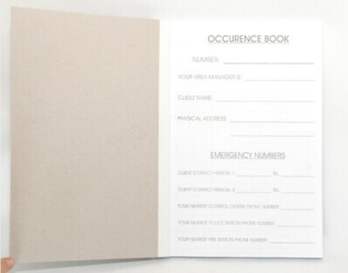 Occurrence Book