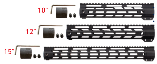 Key-201 10" Fore End Free Floating Hand Guard MLOK