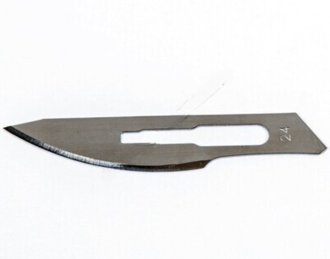 Scalpel Blades/ Surgical Blades No 24 (Pack of 50) Scalpel Blades/ Surgical Blades No 24 (Pack of 50)