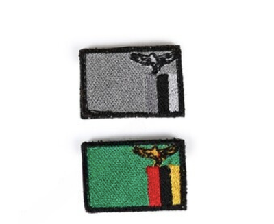 Bushveldt Badge Flags: Set of 2 Large Zambia