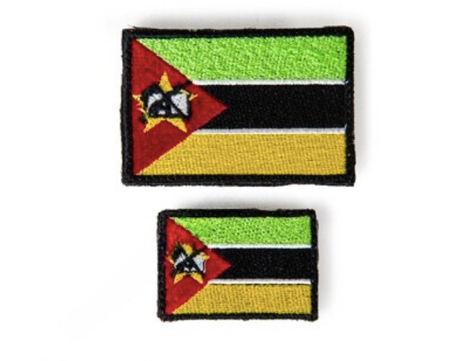 Bushveldt Badge Flags: Set of 2 Small Mozambique