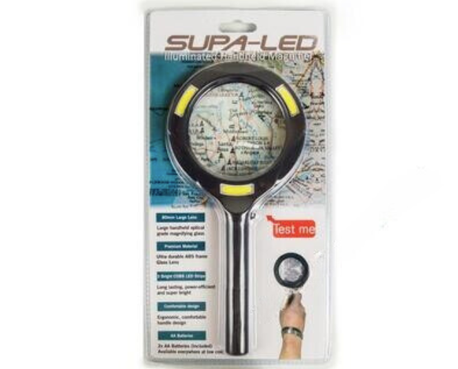 Illuminated Handheld Magnifier 80mm