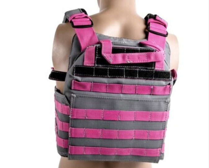 Bushveldt Plate Carrier: Pink & Grey