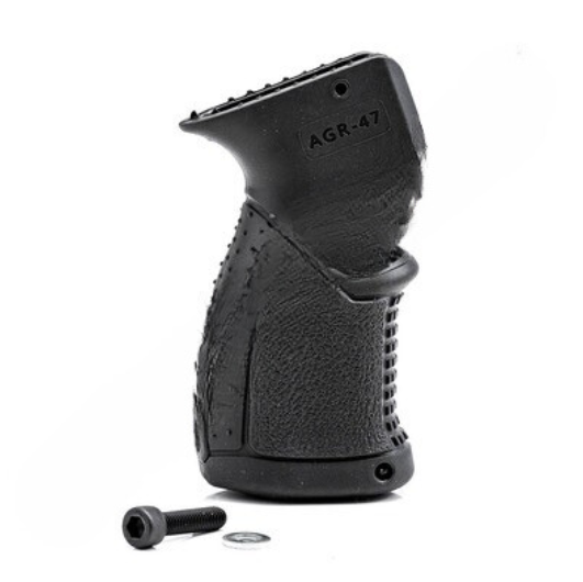 RUBBERISED AK47/GALIL PISTOL GRIP - Black-FAB DEF