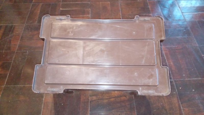 Ammo Case with Lid. Large. Brown (Used)