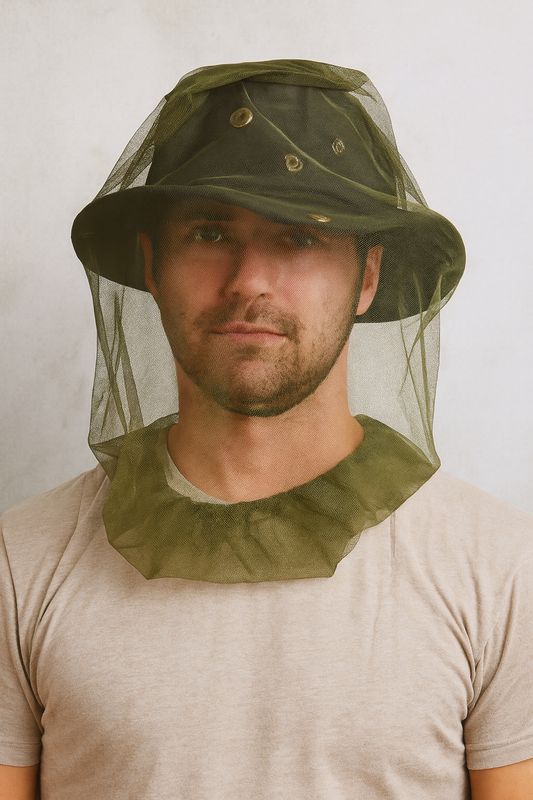 Mosquito Head Net. Olive