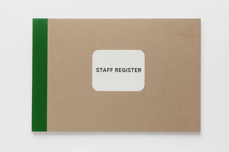 Staff Register 200 Pages A4 Landscape