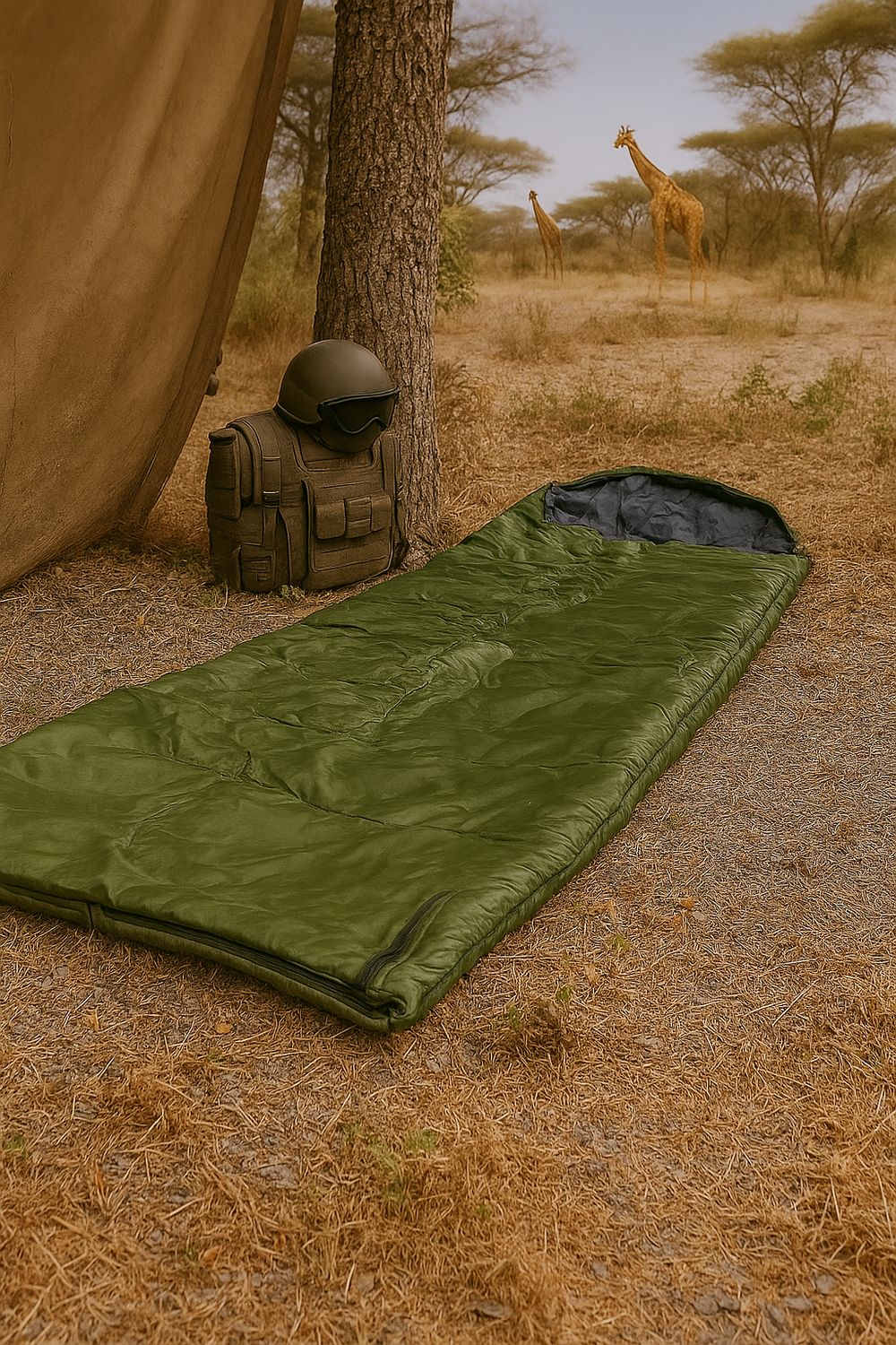 Patrol Lightweight Sleeping Bag: Olive