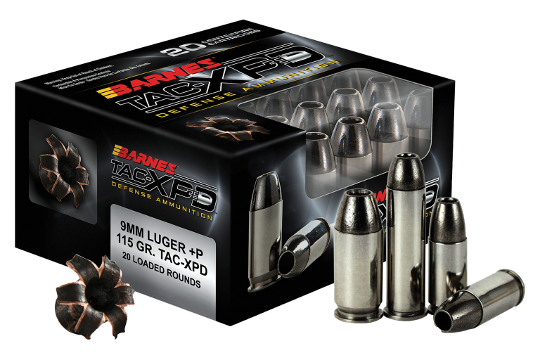 BARNES 9MM LUGER +P 115GR TAC-XP Defence Ammo (20)