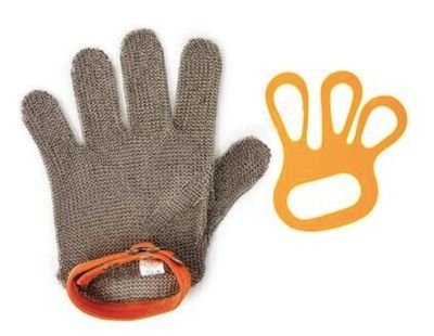 Glove: Chain Mail Wrist Length 5 Finger (M)