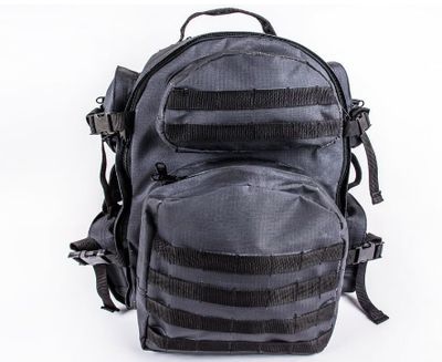 Bushveldt Patroller:  Black Large Tactical Bag w/i Internal aluminium support
