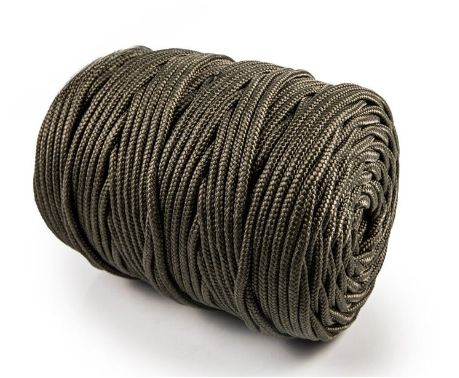 PP Round Braid 5mm x 100m  Military Green