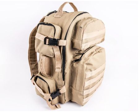 Bushveldt Patroller Large Tactical Bag: With Internal aluminium support: Khaki