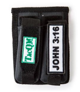 Adjustable Double Mag Pouch Large Pistol - Black