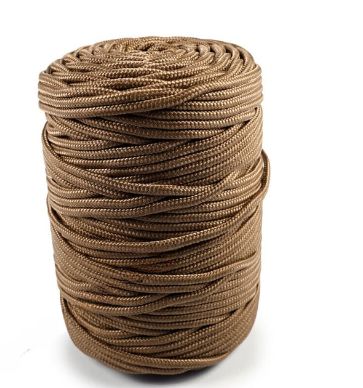 PP Round Braid 5mm x 100m Beige
