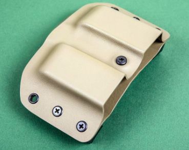 1834 Glock OWB Double Vertical Mag Carrier Green