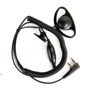 D Type Ear Piece With Mic-TK2107