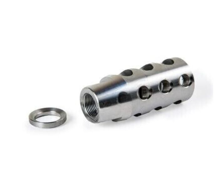Stainless Steel Competition Muzzle Brake AR15 .22