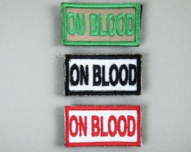 Bushveldt Medical Allergy Patches: (Set of 3) ON BLOOD