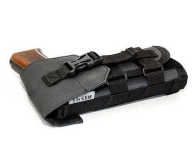 Bushveldt Left Hand Universal Field Holster with Cover Flap Black