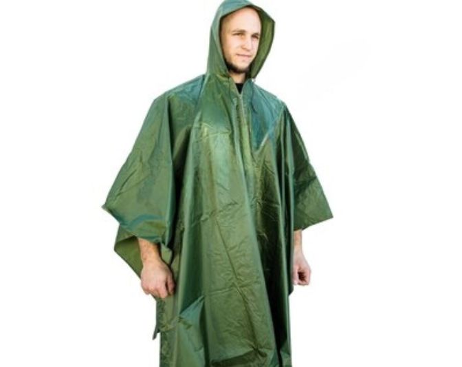 Poncho-Raincoat-Bivvy  Green