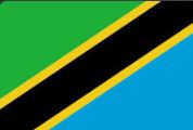 Tanzania Flag 40x60 mm with Velcro