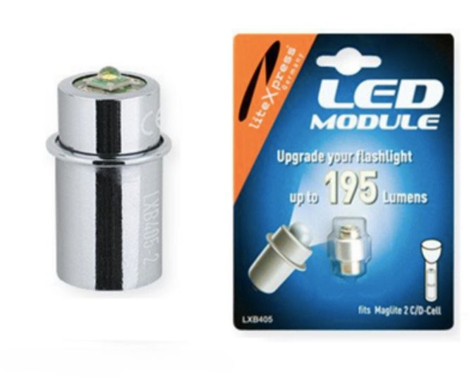LiteXpress LED Module for Maglite 2D Cell Flashlight