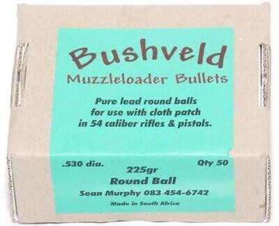 Bushveldt Muzzleloader Round Balls .530 dia. 225gr Bushveldt Muzzleloader Round Balls .530 dia. 225gr
