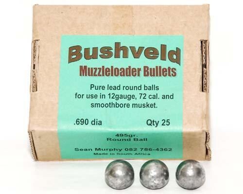Bushveldt Muzzleloader Round Balls .690 dia. 495gr