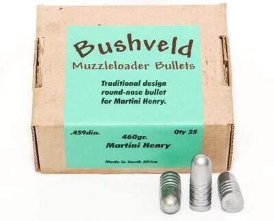 Bushveldt Martini Henry Rifle Bullet .459 460gr x25 Bushveldt Martini Henry Rifle Bullet .459 460gr x25