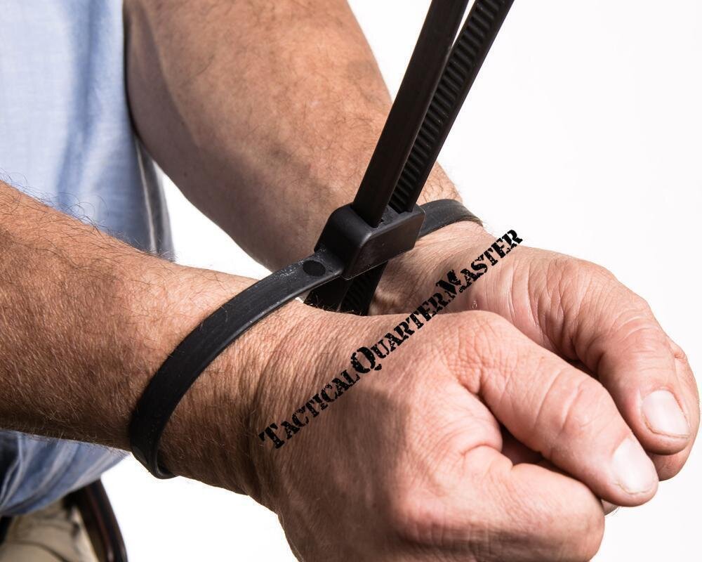 FlexiCuffs-MegaTies: Prisoner Restraints - 5 Pack