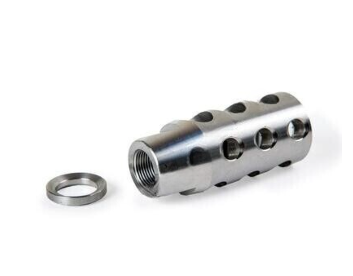 Stainless Steel Competition Muzzle Brake AR15 .22 1/2x28 Stainless Steel Competition Muzzle Brake AR15 .22 1/2x28