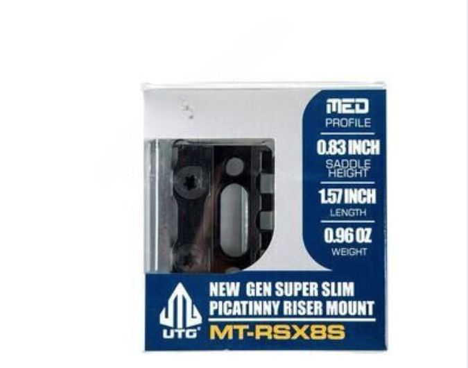 UTG Super Slim Short Riser: 21mm Medium (3 Slot)