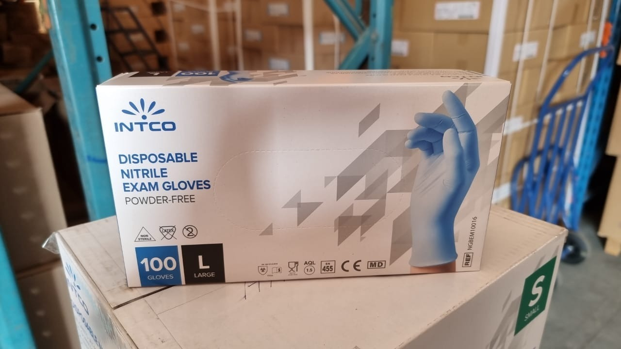 Intco Nitrile Gloves Extra Large Touch Flex ​