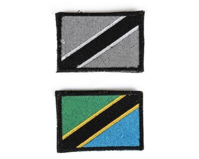 Bushveldt Badge Flags: Set of 2  Large Tanzania
