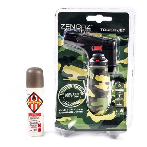 Hyper Flame Gas Torch ZT50 with Refill : Forest Camo