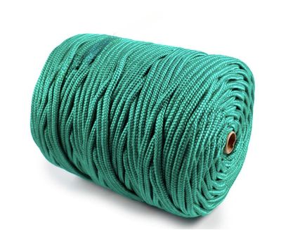 Round Braid 5mm x 100m Emerald Green