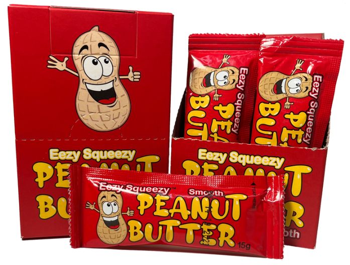 Eezy Squeezy Smooth Peanut Butter Sachetc 15