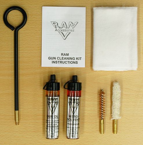 RAM Handgun Cleaning Kit: Ring Pull .38/9mmP Cal RAM Handgun Cleaning Kit: Ring Pull .38/9mmP Cal