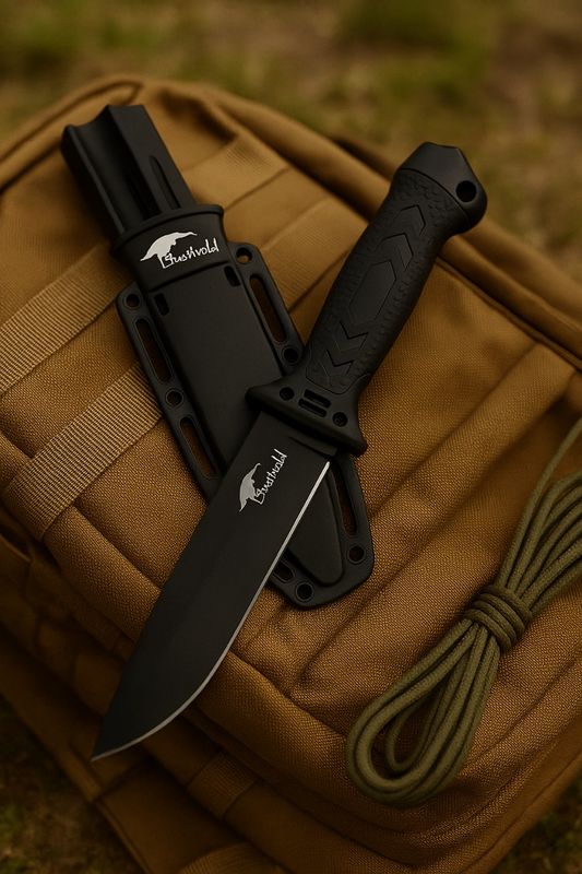 Bushveldt Fixed Blade with Sheath: Black