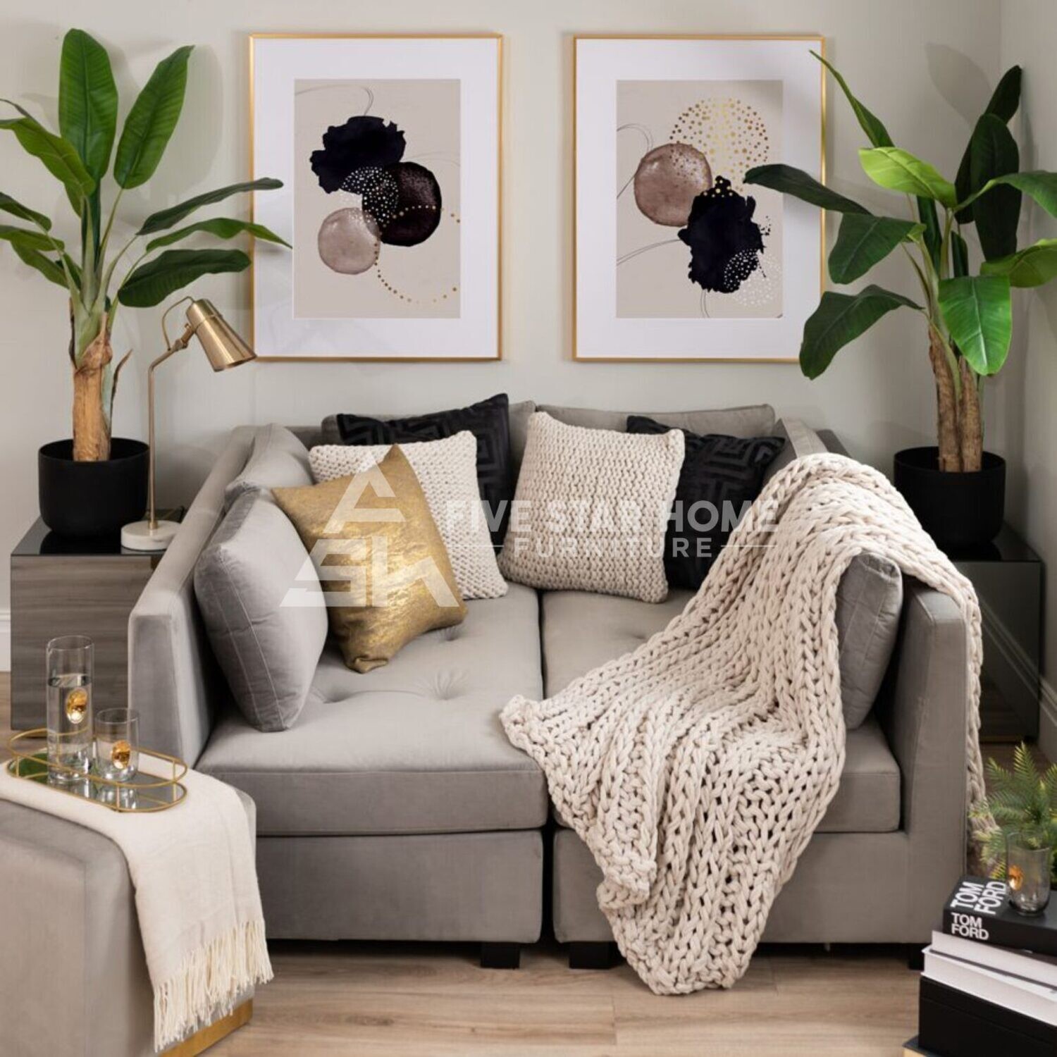 Six seat sectional Sofa Double Day Bed