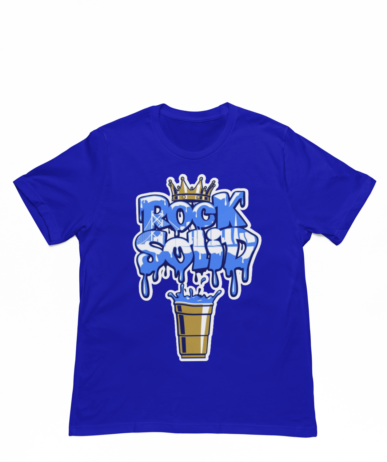 Royal Blue Rock Solid T Shirt